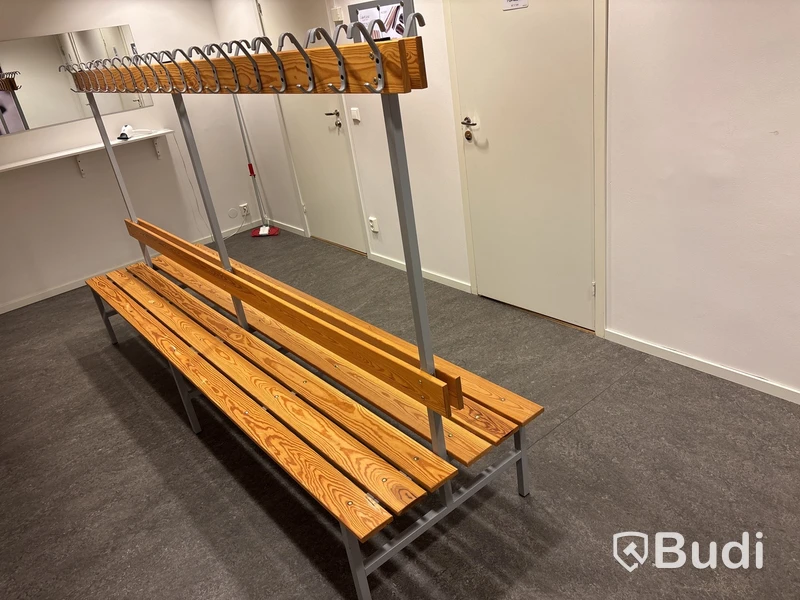 Omklädningsbänk, dubbelsidig