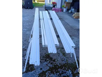 Sliding glass door sections, 3 units. Sold dismantled