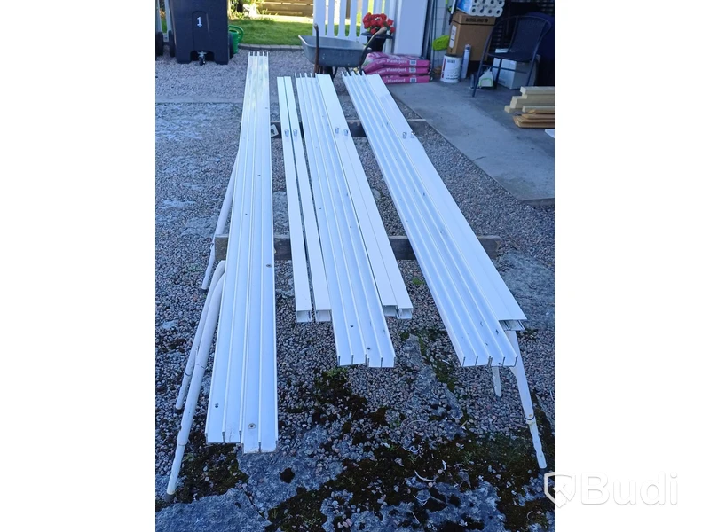 Sliding glass door sections, 3 units. Sold dismantled