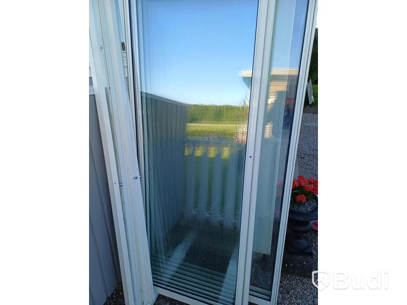 Sliding glass door sections, 3 units. Sold dismantled
