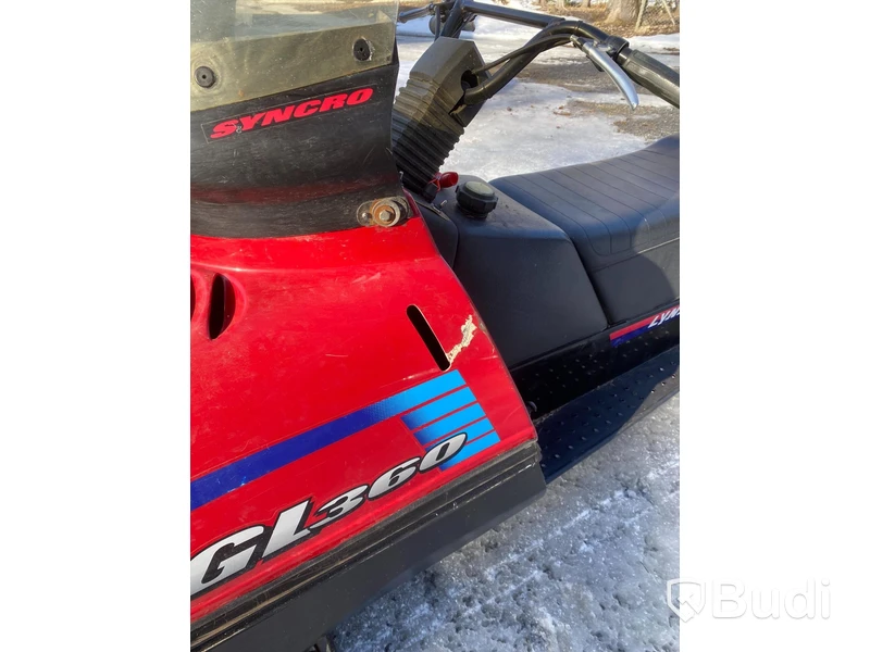 Snöskoter LYNX GL 360 S -1993 med kälke