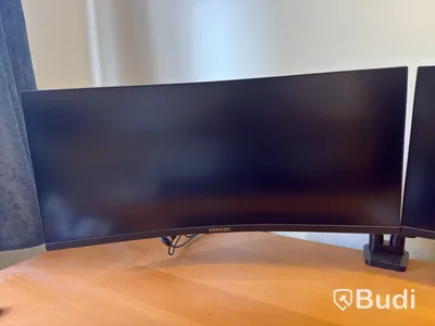 2 office workstations with dual monitors
