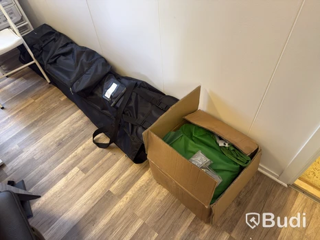 Popup tält 3x3 meter med grön duk