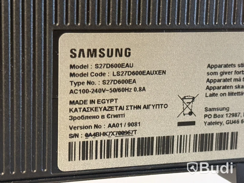 2 Samsung S27D600EA 27” monitors