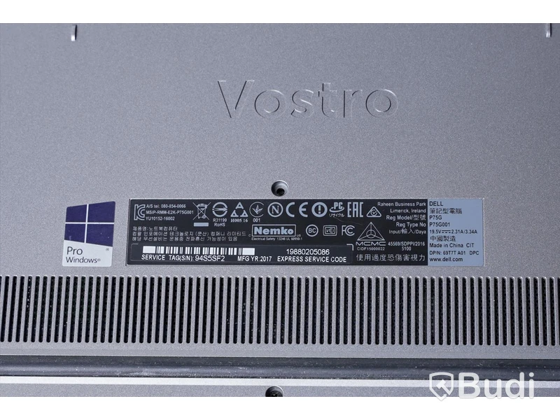 Bärbar dator – Dell Vostro 5468, inkl laddare, OBS! Rensad, Inget OS