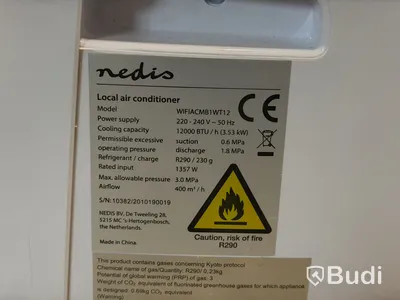 Nedis Portabel AC – 12 000 BTU / 3,53 kW