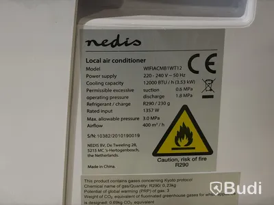 Nedis Portabel AC – 12 000 BTU / 3,53 kW