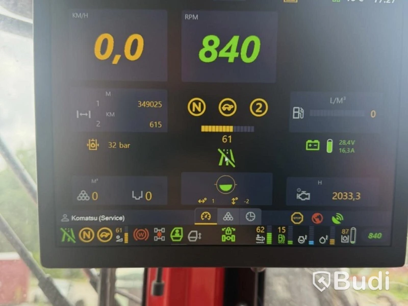 Skotare Komatsu 895 8W | 2033h | 2025
