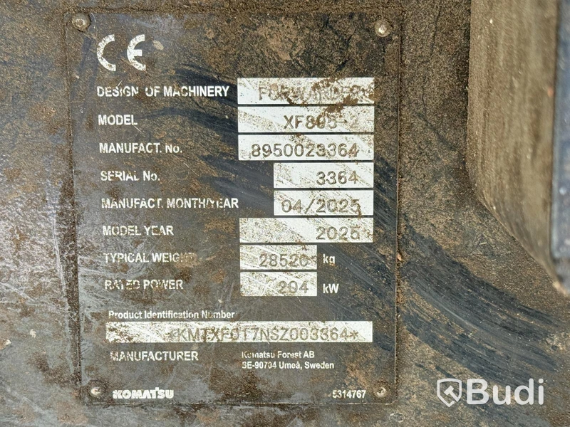 Skotare Komatsu 895 8W | 2033h | 2025
