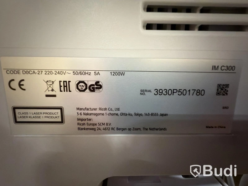 Ricoh IM C300 printer, white