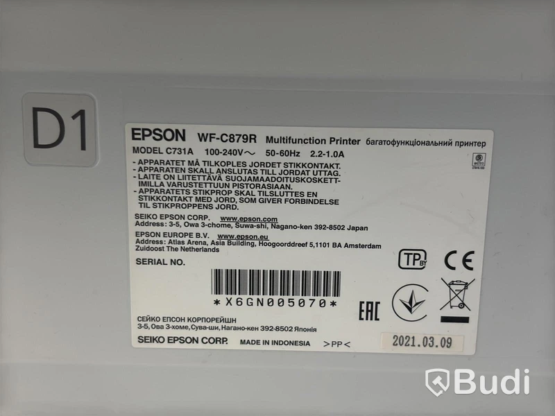 Skrivare/Skanner/Kopiator Epson WF-879R