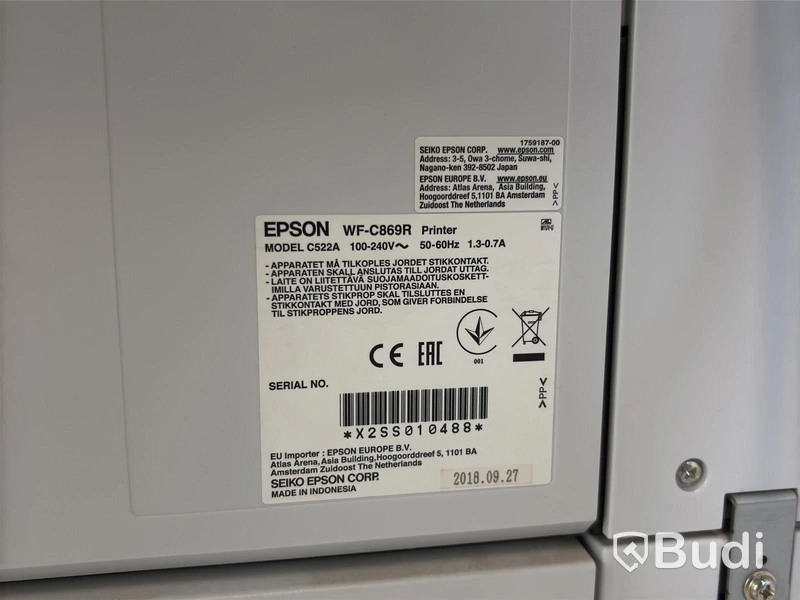 Skrivare/Skanner/Kopiator Epson WF-869R