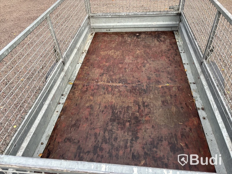Släpvagn med gallergrindar, Brenderup 750 kg, -2016