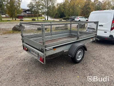 Släpvagn med gallergrindar, Brenderup 750 kg, -2016