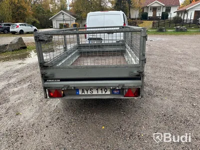 Släpvagn med gallergrindar, Brenderup 750 kg, -2016