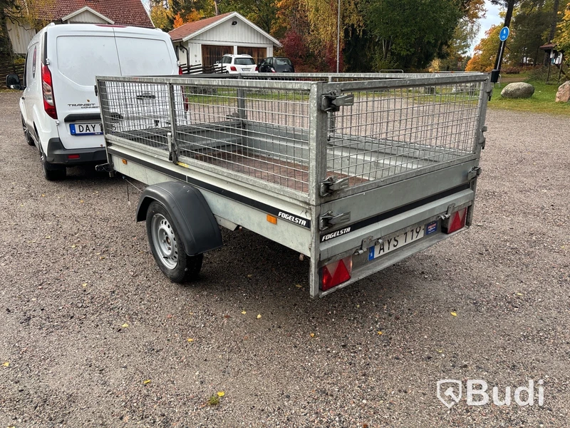 Släpvagn med gallergrindar, Brenderup 750 kg, -2016