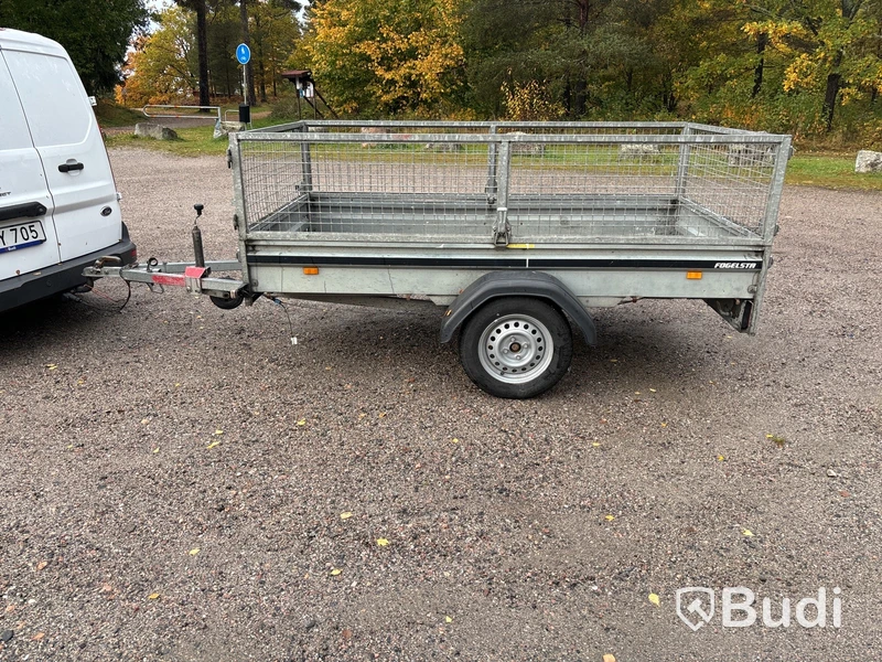 Släpvagn med gallergrindar, Brenderup 750 kg, -2016