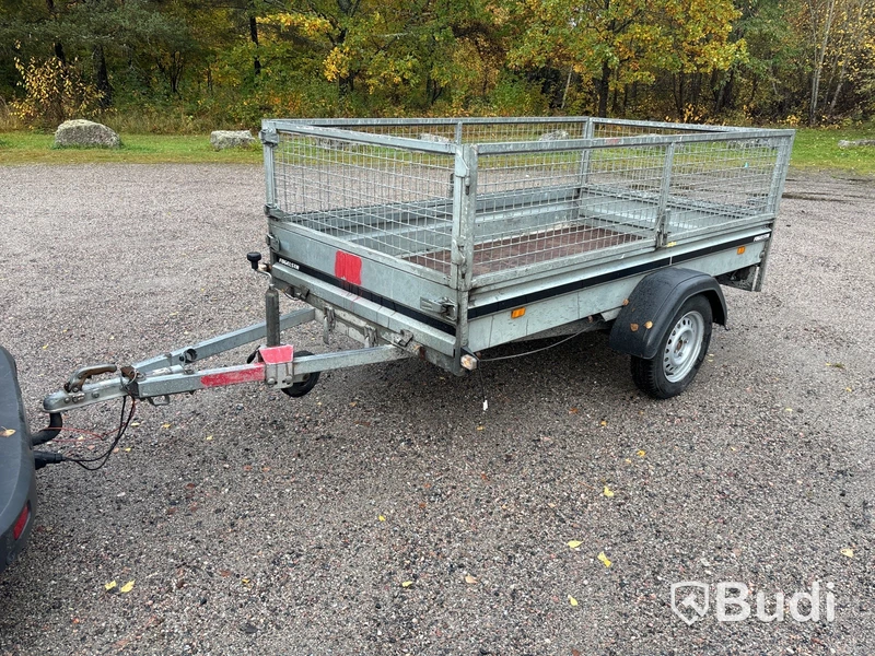 Släpvagn med gallergrindar, Brenderup 750 kg, -2016