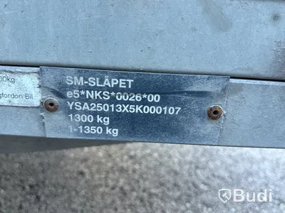 Bromsat kåpsläp SM-Släpet 1300 kg | 2017