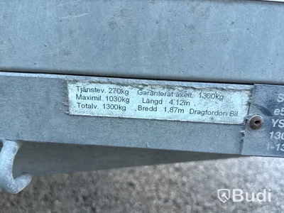 Bromsat kåpsläp SM-Släpet 1300 kg | 2017