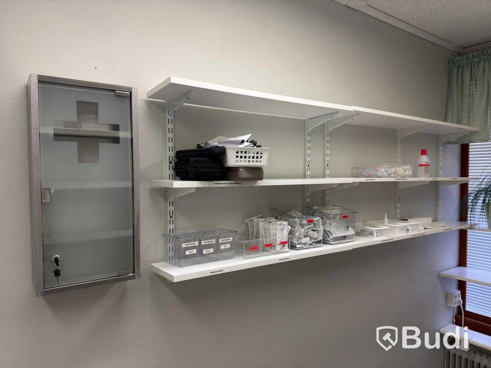Lot of cabinets and shelves