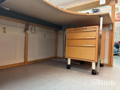 Skrivbord, träfärgat, 320 cm