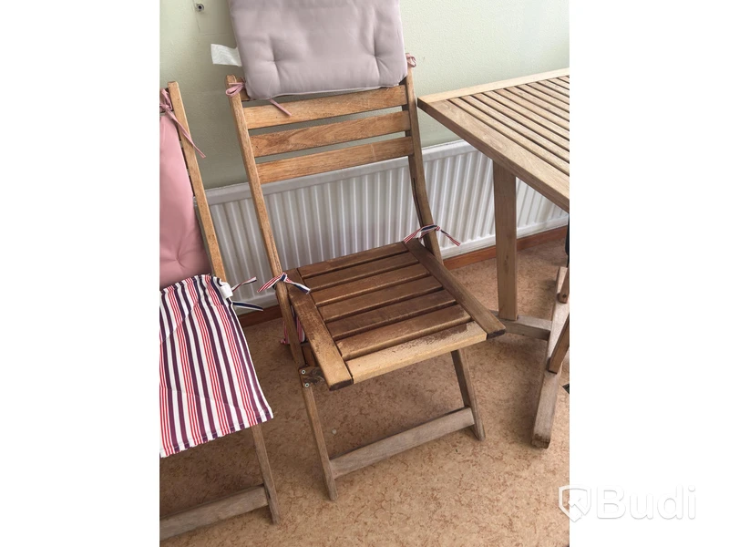 Utemöbelset, trä, 3 delar