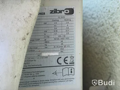 3 st Luftvärmepump/ AC, Zibro SC 3325 - 3 st innedelar med 2 st utedelar