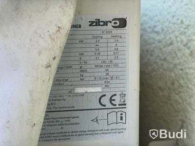 3 st Luftvärmepump/ AC, Zibro SC 3325 - 3 st innedelar med 2 st utedelar