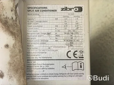 3 st Luftvärmepump/ AC, Zibro SC 3325 - 3 st innedelar med 2 st utedelar