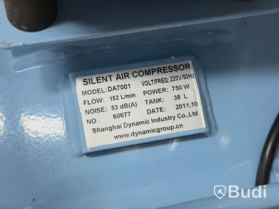 Air compressor, DynAir DA7001, 38 L (quiet compressor)