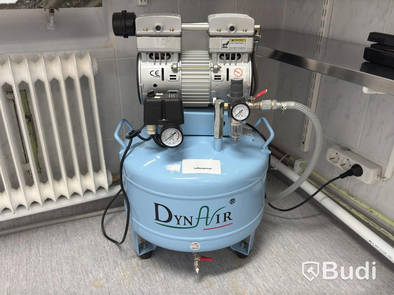 Air compressor, DynAir DA7001, 38 L (quiet compressor)