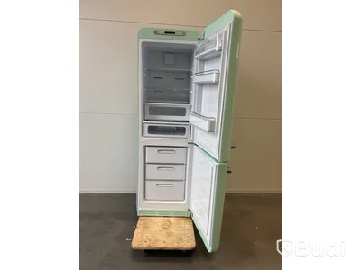 Kyl/Frys Smeg 50's Style, Pastellgrön, Högerhängd, FAB32RPG5