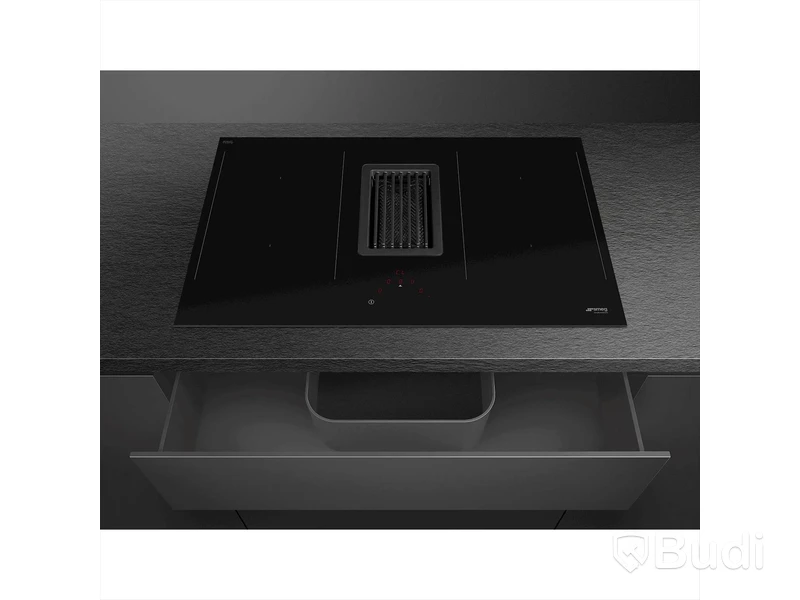 Induktionshäll Smeg med integrerad fläkt 80cm HOBD482D