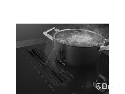 Induktionshäll Smeg med integrerad köksfläkt, 83 cm, Svart, HOBD482D2