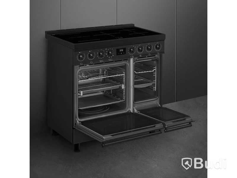 Induktionsspis Smeg 90x60 cm Mattsvart Classic C92IPN2