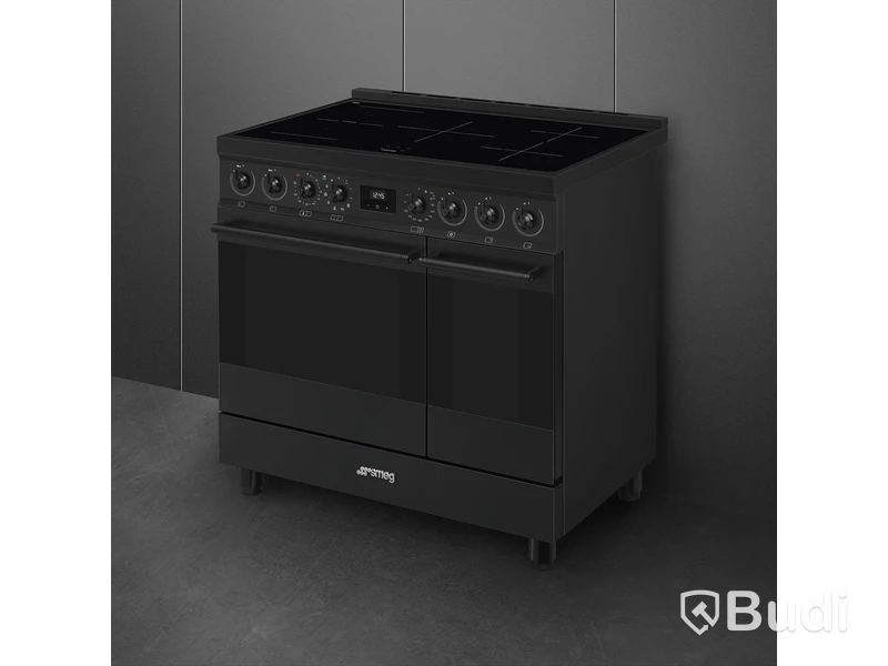Induktionsspis Smeg 90x60 cm Mattsvart Classic C92IPN2
