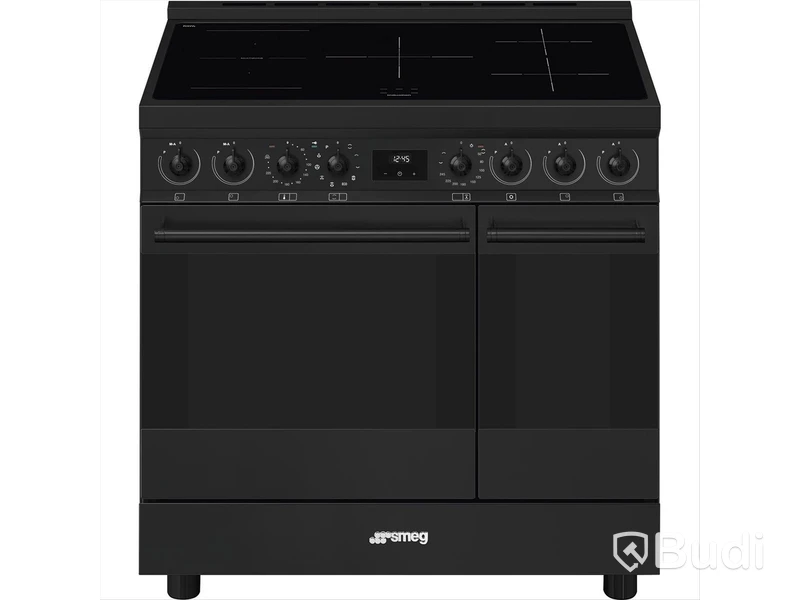 Induktionsspis Smeg 90x60 cm Mattsvart Classic C92IPN2
