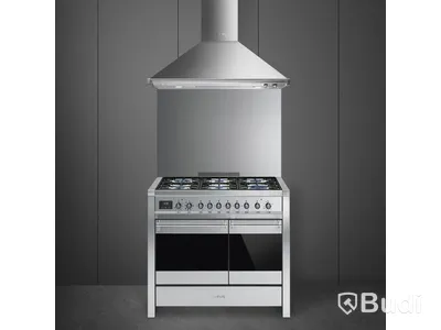 Gasspis Smeg 100x60 cm Elektrisk ugn, Rostfritt stål A2-81
