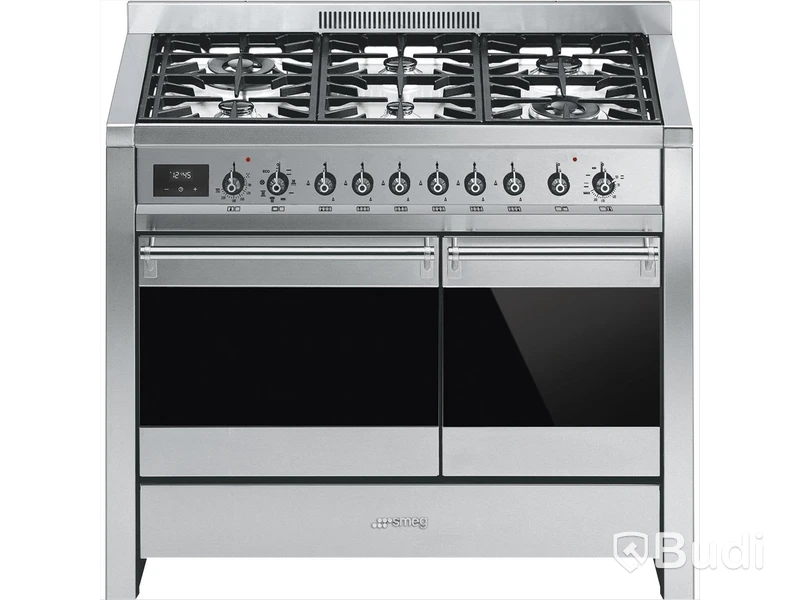 Gasspis Smeg 100x60 cm Elektrisk ugn, Rostfritt stål A2-81