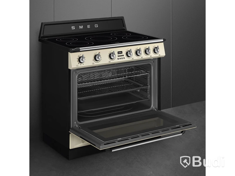 Induktionsspis Smeg 90x60 cm Creme TR90IMP