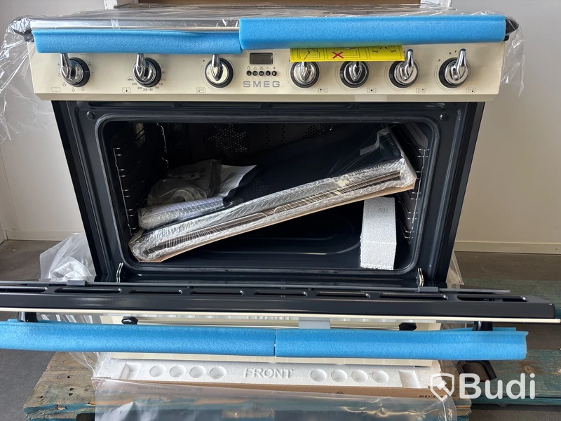 Induktionsspis Smeg 90x60 cm Creme TR90IP2