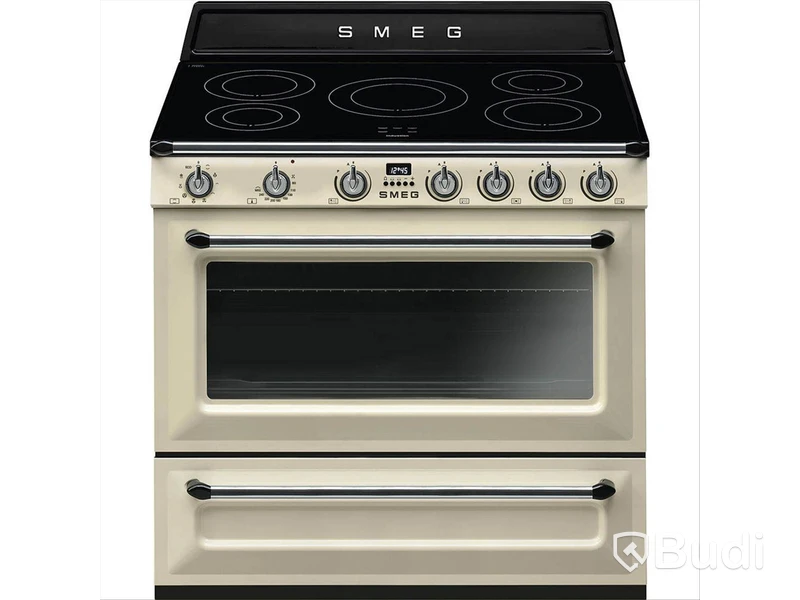 Induktionsspis Smeg 90x60 cm Creme TR90IP2