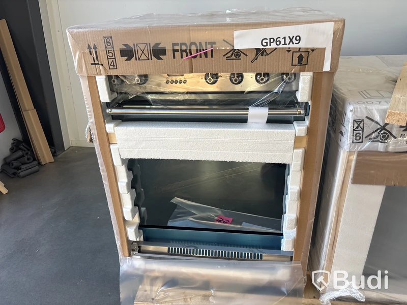 Gasspis Smeg 60x60 cm, Elektrisk ugn, Rostfritt stål, GP61X9