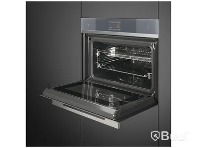 Kombinationsmikrovågsugn Smeg Kompaktugn 45 cm Silver SF4104WMCS