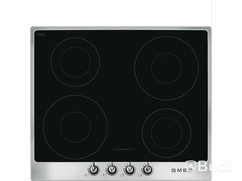 Induktionshäll Smeg 60 cm Rostfritt stål SI964XM