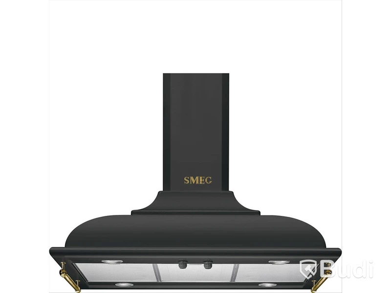 Köksfläkt Smeg Frihängande 900 mm, Antracit Cortina KCI19AOE