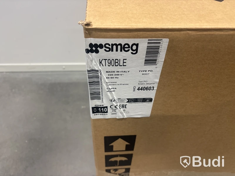 Köksfläkt Smeg Väggmonterad 895 mm Svart Victoria KT90BLE