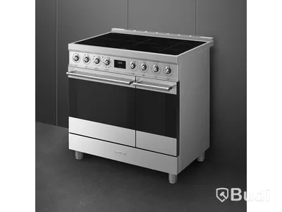 Induktionsspis Smeg 90x60 cm Rostfritt stål Classic C92IPX2