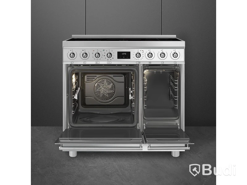 Induktionsspis Smeg 90x60 cm Rostfritt stål Classic C92IPX2